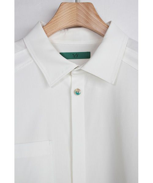 ohta オオタ.white wide shirts  [st-52W]