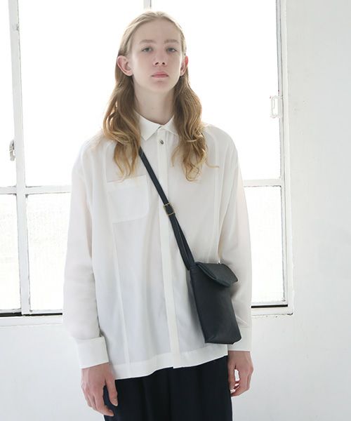 ohta オオタ.navy slim letter bag  [ac-21N4]