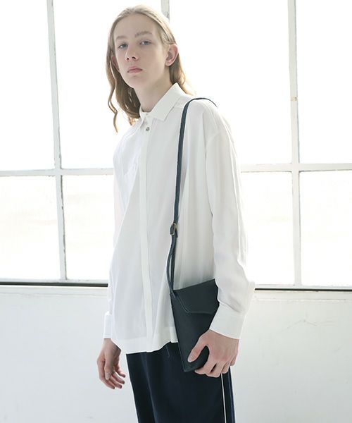 ohta オオタ.navy slim letter bag  [ac-21N4]