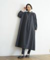Mochi / home&miles.モチ / ホーム＆マイルズ.smock one piece [charcoal grey]