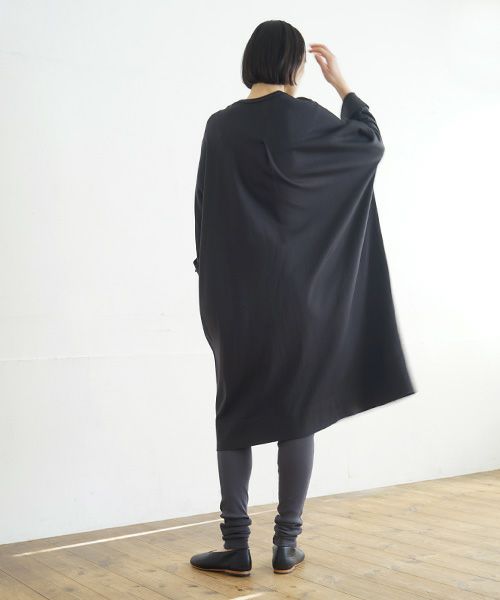 Mochi / home&miles.モチ / ホーム＆マイルズ.dolman one piece [charcoal grey]