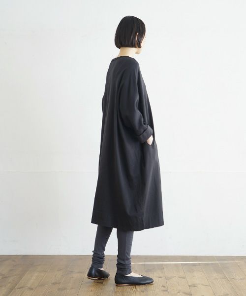 Mochi / home&miles.モチ / ホーム＆マイルズ.dolman one piece [charcoal grey]