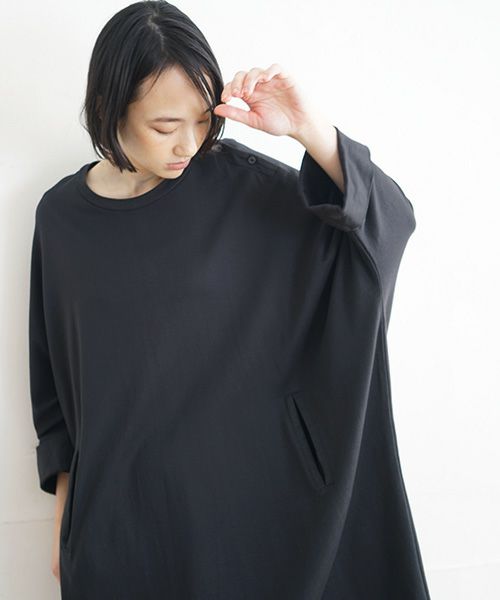 Mochi / home&miles.モチ / ホーム＆マイルズ.dolman one piece [charcoal grey]