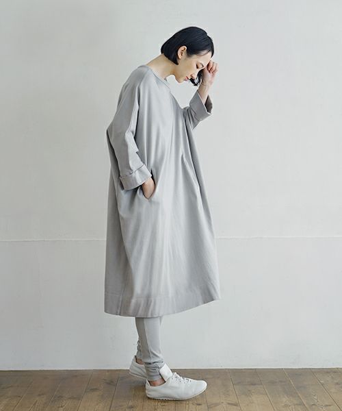 Mochi / home&miles.モチ / ホーム＆マイルズ.dolman one piece [grey fog]