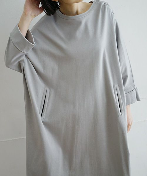 Mochi / home&miles.モチ / ホーム＆マイルズ.dolman one piece [grey fog]