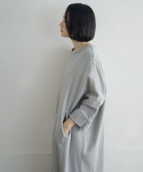 Mochi / home&miles.モチ / ホーム＆マイルズ.dolman one piece [grey fog]