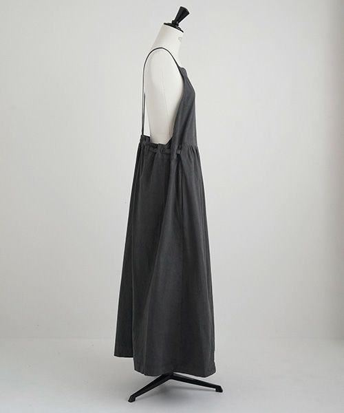 Mochi / home&miles.モチ / ホーム＆マイルズ.apron salopette [charcoal grey]