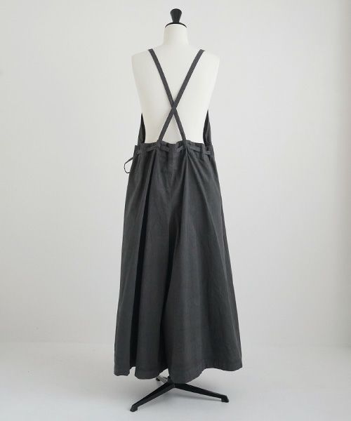 Mochi / home&miles.モチ / ホーム＆マイルズ.apron salopette [charcoal grey]
