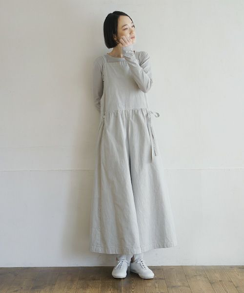 Mochi / home&miles.モチ / ホーム＆マイルズ.apron salopette [grey fog]