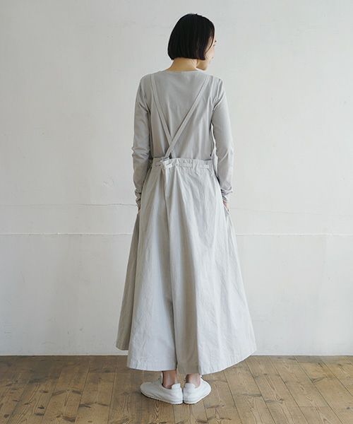 Mochi / home&miles.モチ / ホーム＆マイルズ.apron salopette [grey fog]