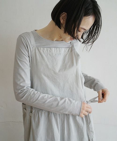 Mochi / home&miles.モチ / ホーム＆マイルズ.apron salopette [grey fog]