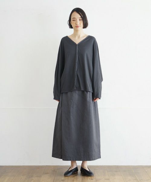 Mochi / home&miles.モチ / ホーム＆マイルズ.dolman sleeve cardigan [charcoal grey]