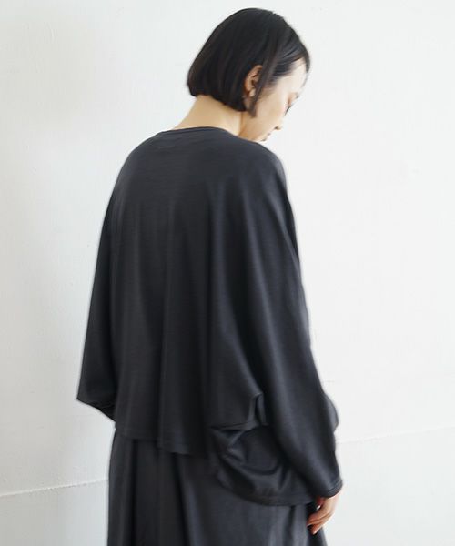 Mochi / home&miles.モチ / ホーム＆マイルズ.dolman sleeve cardigan [charcoal grey]