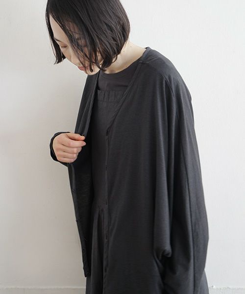 Mochi / home&miles.モチ / ホーム＆マイルズ.dolman sleeve cardigan [charcoal grey]