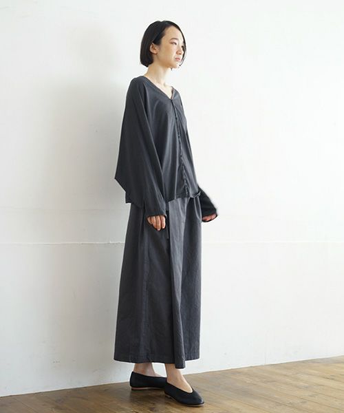 Mochi / home&miles.モチ / ホーム＆マイルズ.dolman sleeve cardigan [charcoal grey]