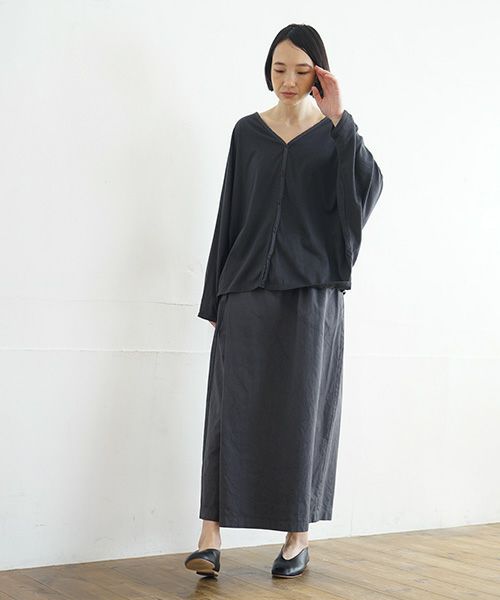 Mochi / home&miles.モチ / ホーム＆マイルズ.dolman sleeve cardigan [charcoal grey]