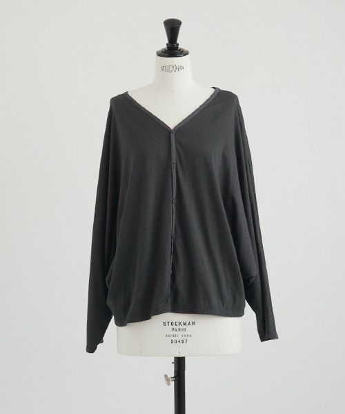 Mochi / home&miles.モチ / ホーム＆マイルズ.dolman sleeve cardigan [charcoal grey]