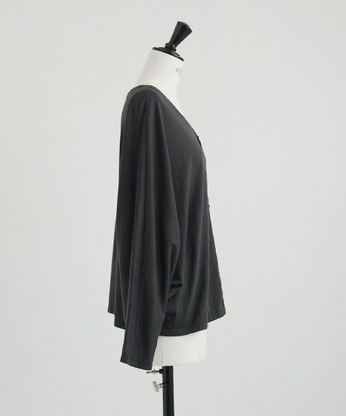 Mochi / home&miles.モチ / ホーム＆マイルズ.dolman sleeve cardigan [charcoal grey]