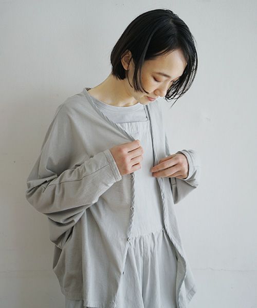 Mochi / home&miles.モチ / ホーム＆マイルズ.dolman sleeve cardigan[grey fog]