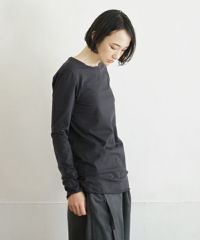 Mochi / home&miles.モチ / ホーム＆マイルズ.cotton silk cut&saw [charcoal grey]