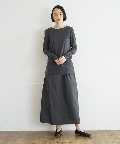Mochi / home&miles.モチ / ホーム＆マイルズ.cotton silk cut&saw [charcoal grey]
