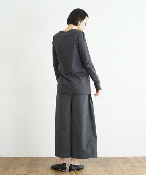 Mochi / home&miles.モチ / ホーム＆マイルズ.cotton silk cut&saw [charcoal grey]