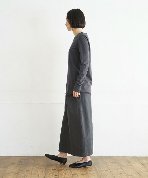 Mochi / home&miles.モチ / ホーム＆マイルズ.cotton silk cut&saw [charcoal grey]