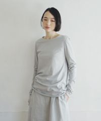 Mochi / home&miles.モチ / ホーム＆マイルズ.cotton silk cut&saw [grey fog]