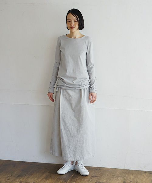 Mochi / home&miles.モチ / ホーム＆マイルズ.cotton silk cut&saw [grey fog]