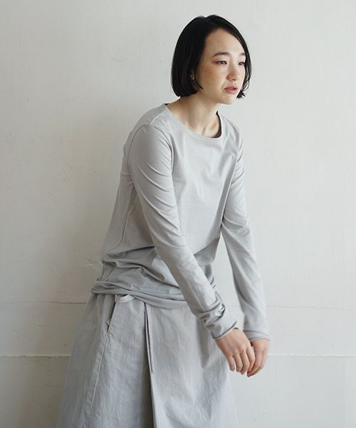 Mochi / home&miles.モチ / ホーム＆マイルズ.cotton silk cut&saw [grey fog]