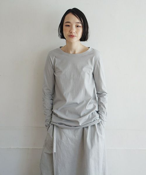 Mochi / home&miles.モチ / ホーム＆マイルズ.cotton silk cut&saw [grey fog]