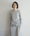 Mochi / home&miles.モチ / ホーム＆マイルズ.cotton silk cut&saw [grey fog]