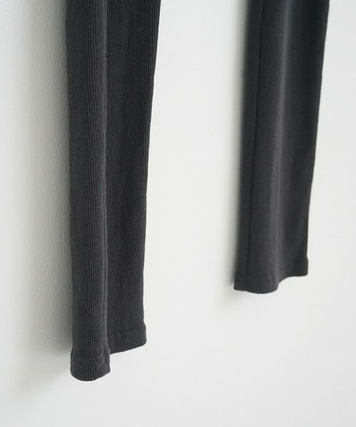 Mochi / home&miles.モチ / ホーム＆マイルズ.cotton silk leggings [charcoal grey]