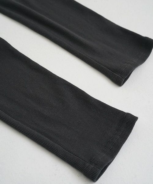 Mochi / home&miles.モチ / ホーム＆マイルズ.cotton silk leggings [charcoal grey]