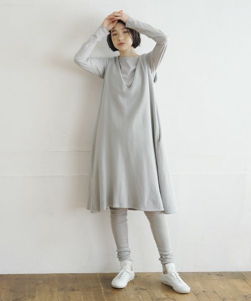 Mochi / home&miles.モチ / ホーム＆マイルズ.cotton silk leggings [grey fog]
