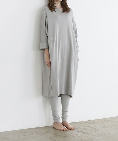 Mochi / home&miles.モチ / ホーム＆マイルズ.cotton silk leggings [grey fog]