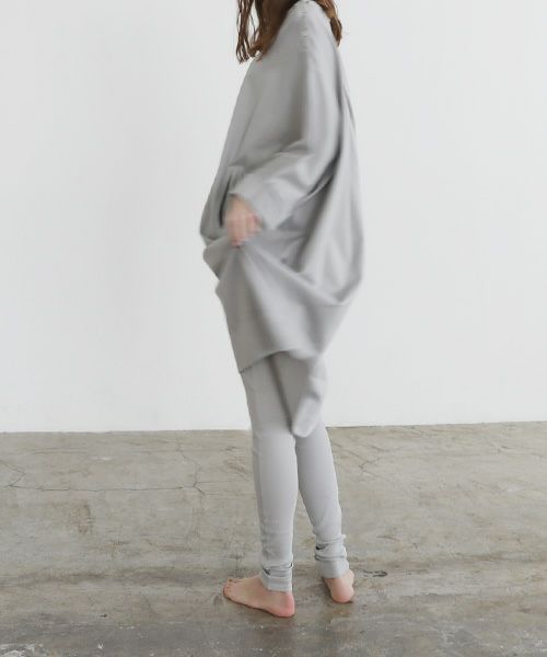 Mochi / home&miles.モチ / ホーム＆マイルズ.cotton silk leggings [grey fog]