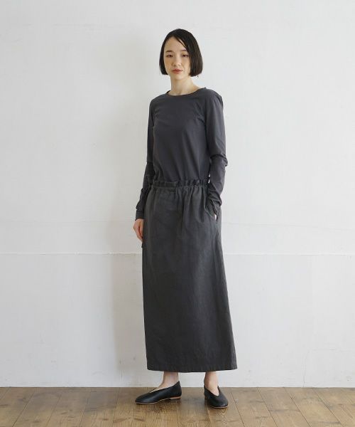 Mochi / home&miles.モチ / ホーム＆マイルズ.wrap pants [charcoal grey]