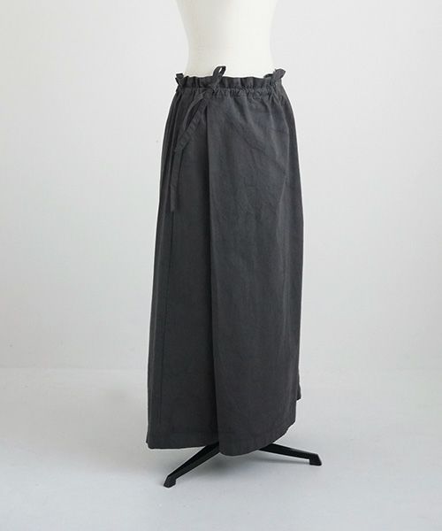 Mochi / home&miles.モチ / ホーム＆マイルズ.wrap pants [charcoal grey]