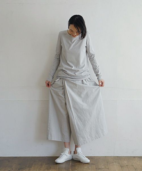 Mochi / home&miles.モチ / ホーム＆マイルズ.wrap pants [grey fog]