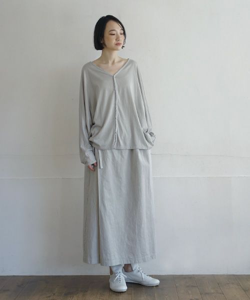 Mochi / home&miles.モチ / ホーム＆マイルズ.wrap pants [grey fog]