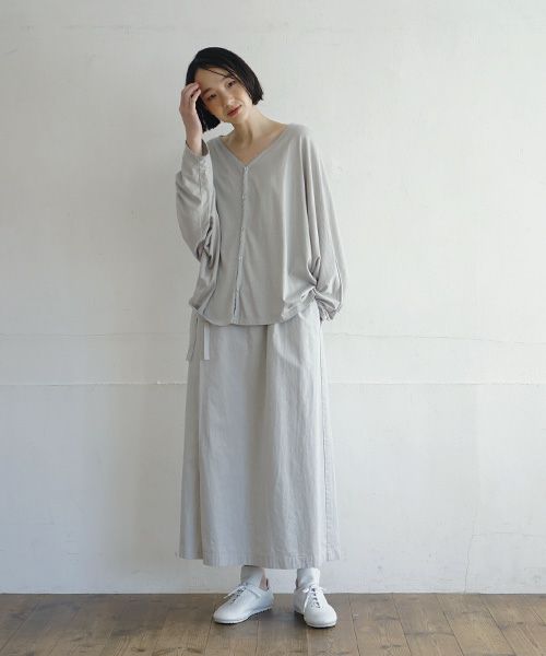 Mochi / home&miles.モチ / ホーム＆マイルズ.wrap pants [grey fog]