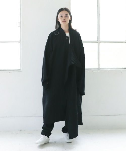 Edwina Hoerl.エドウィナホール.PILGERMANTEL[04/EH42C-01/black]_