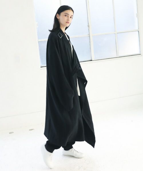 Edwina Hoerl.エドウィナホール.PILGERMANTEL[04/EH42C-01/black]_