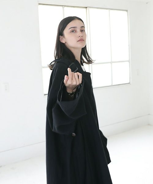 Edwina Hoerl.エドウィナホール.PILGERMANTEL[04/EH42C-01/black]_