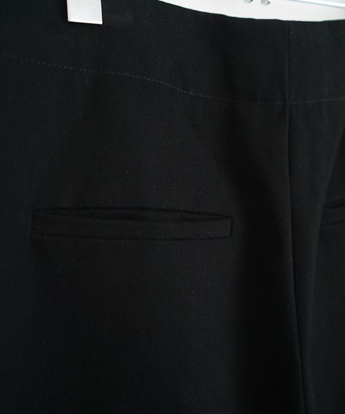 STUDIONICHOLSON スタジオニコルソン.PEACHED COTTON TWILL VOLUME PLEAT PANTS [SNW-145 / BLACK]