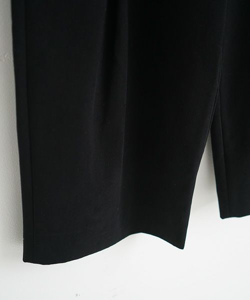 STUDIONICHOLSON スタジオニコルソン.PEACHED COTTON TWILL VOLUME PLEAT PANTS [SNW-145 / BLACK]