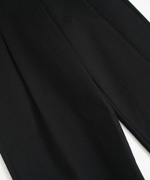 STUDIONICHOLSON スタジオニコルソン.PEACHED COTTON TWILL VOLUME PLEAT PANTS [SNW-145 / BLACK]