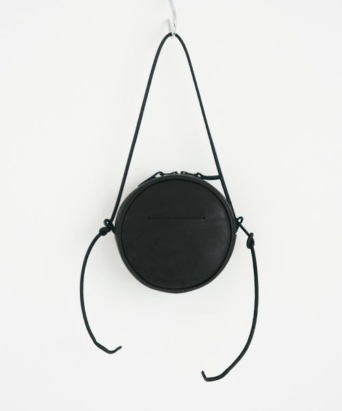 macromauro マクロマウロ.NO LETTER BAG CIRCLE S [BLACK]_