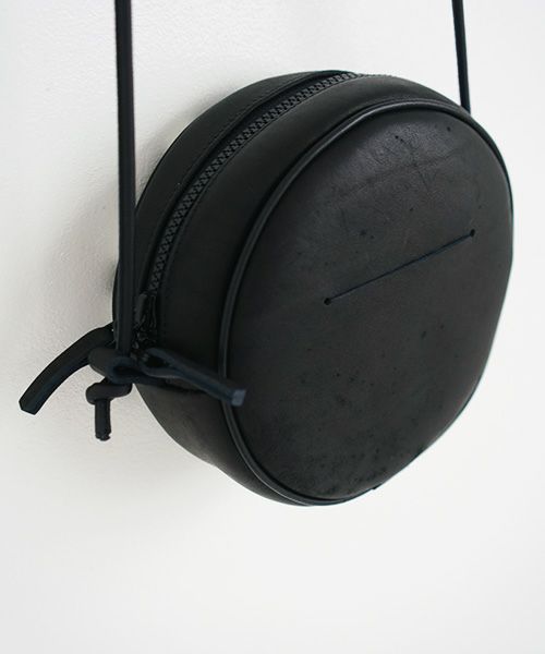 macromauro マクロマウロ.NO LETTER BAG CIRCLE S [BLACK]_